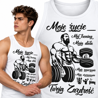 TANK TOP NA SIŁOWNIĘ  MOJE ŻYCIE